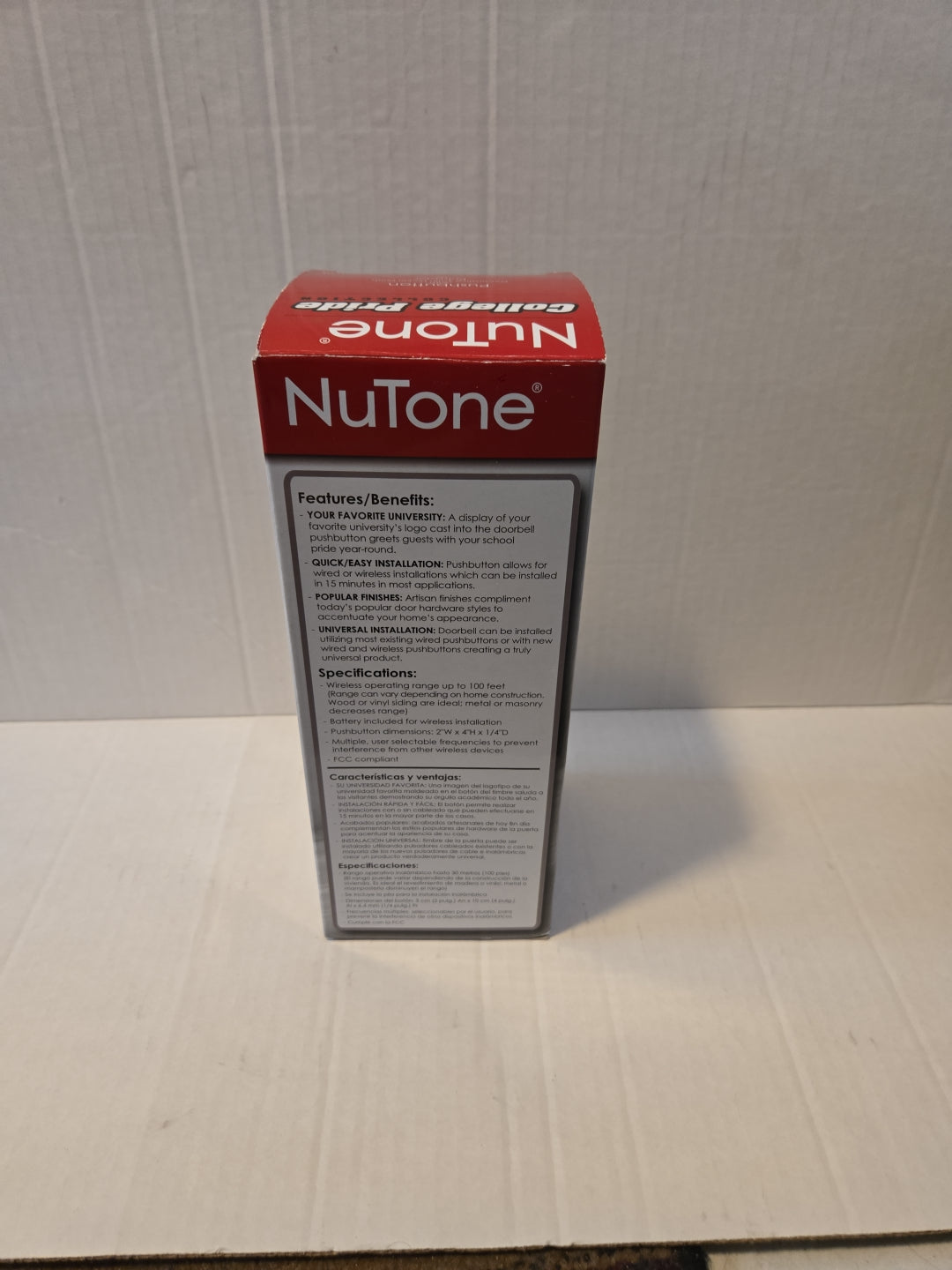 University of Florida Gators NuTone Cast Metal Push Button Doorbell Brand New