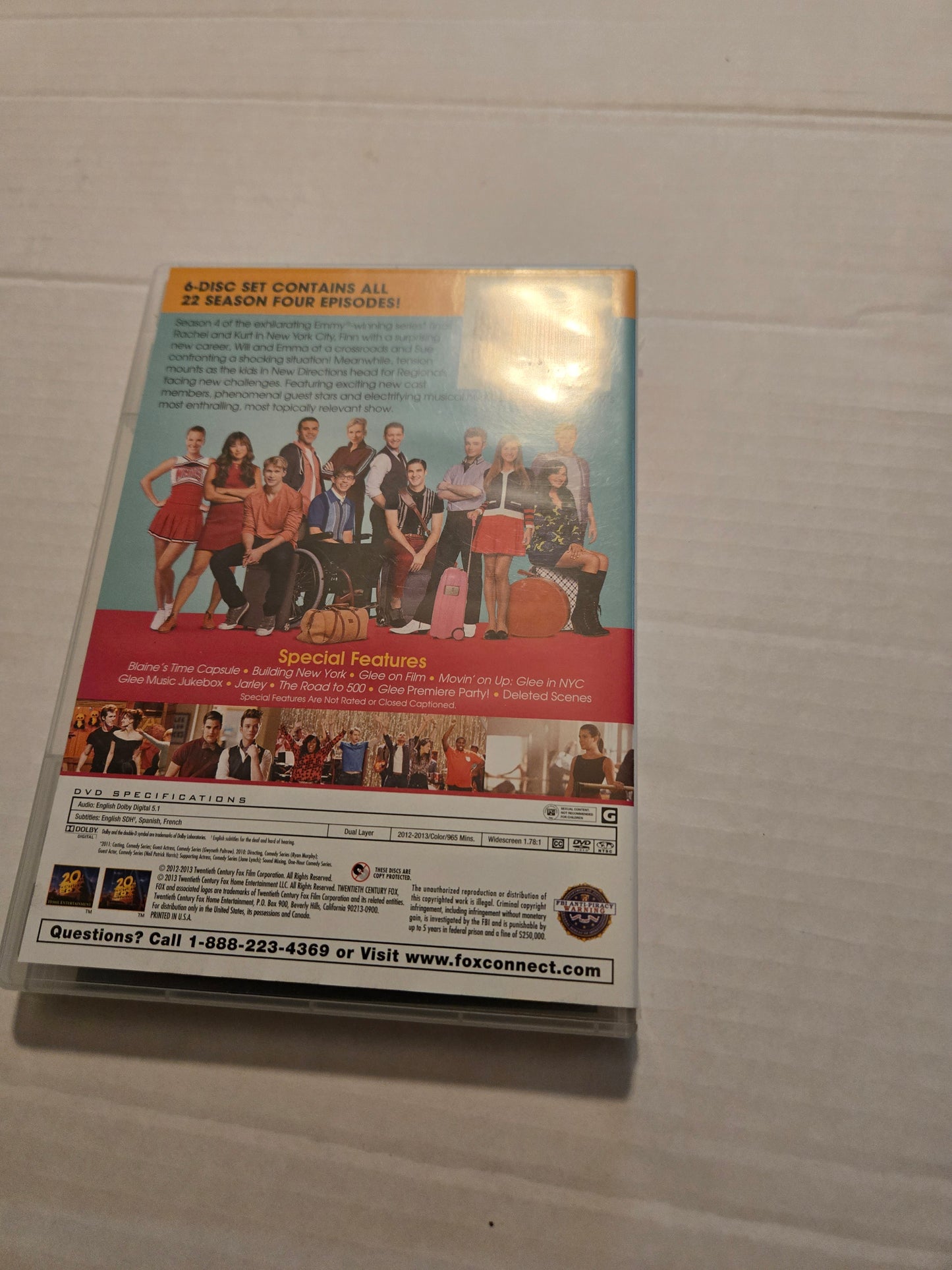 Glee The Complete Fourth Season DVD 6 Disc Set