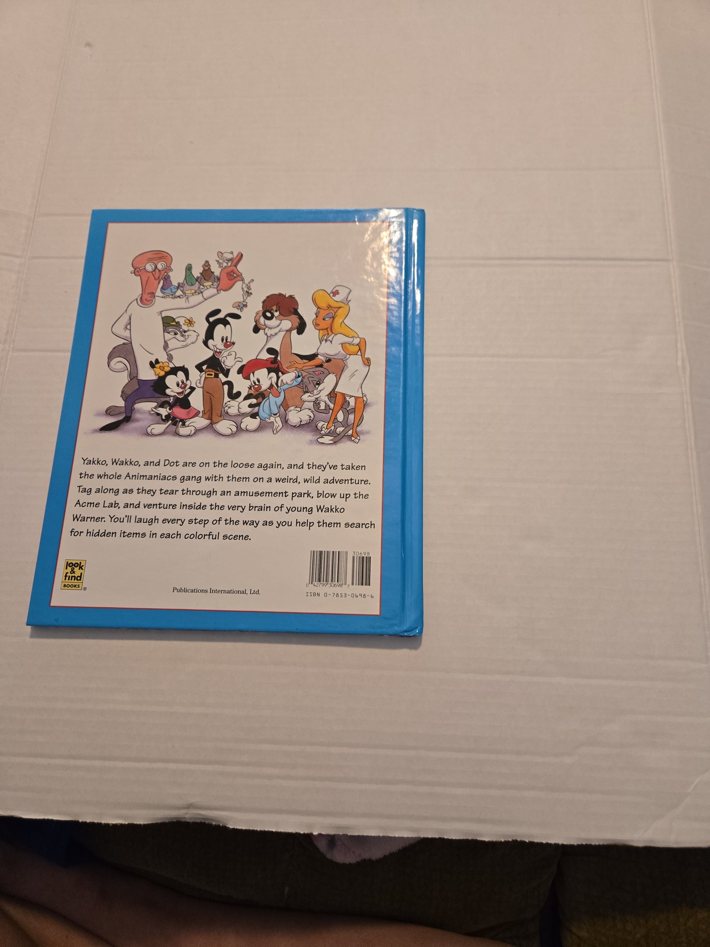 Vintage 1994 Look And Find Animaniacs Hardcover Book