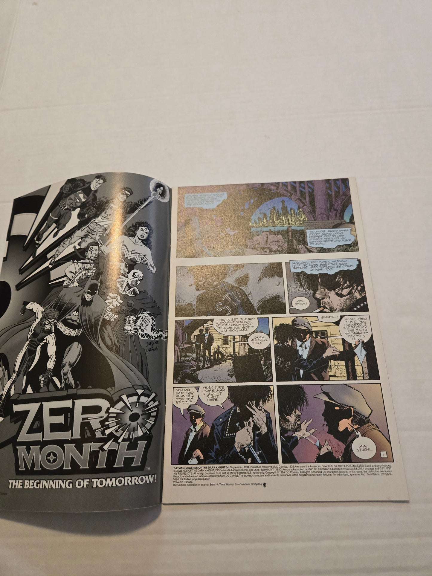 Batman Legends of the Dark Knight Sept 94 Comic