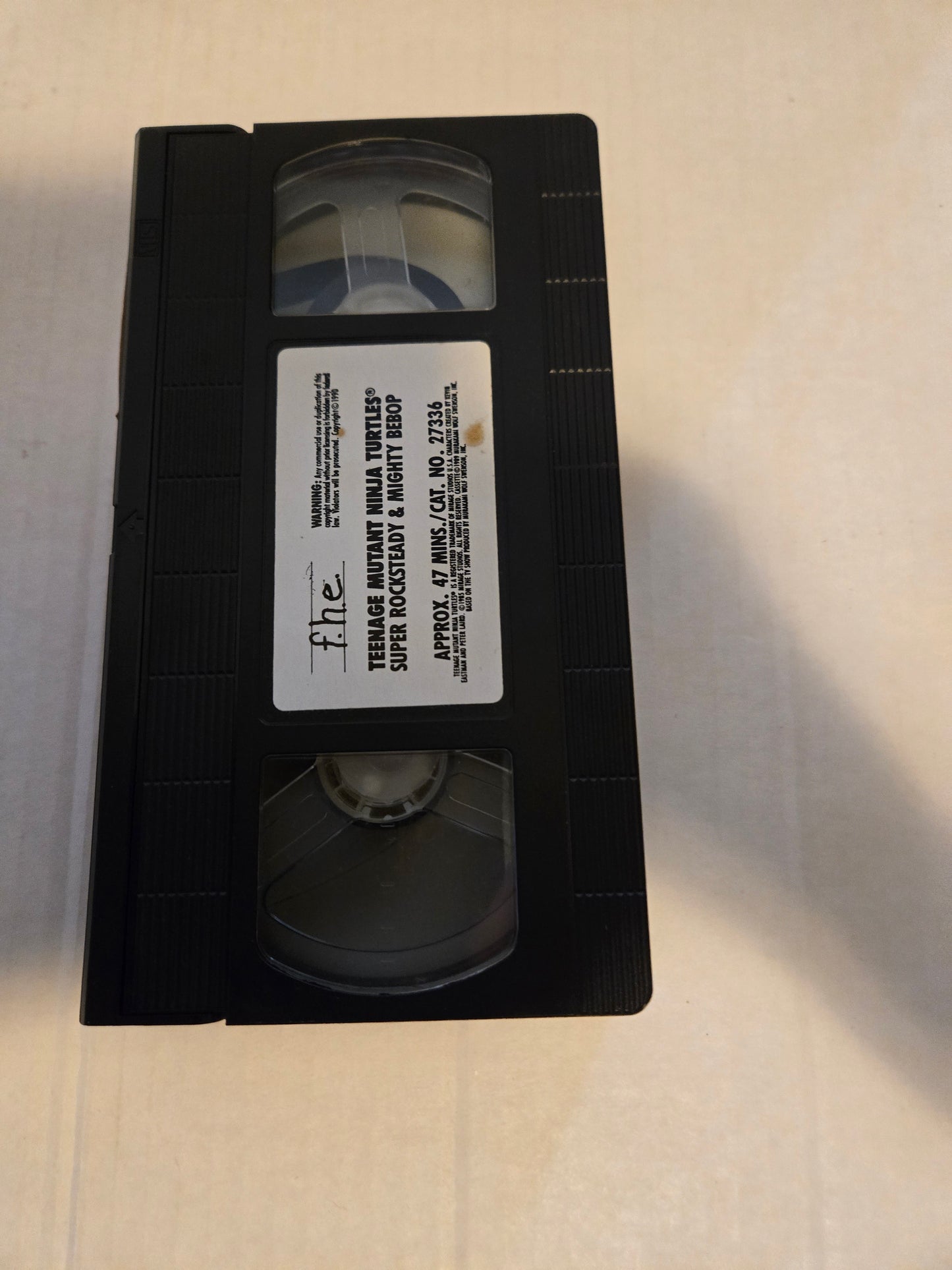 Teenage Mutant Ninja Turtles Super Rocksteady and Mighty Bebop VHS