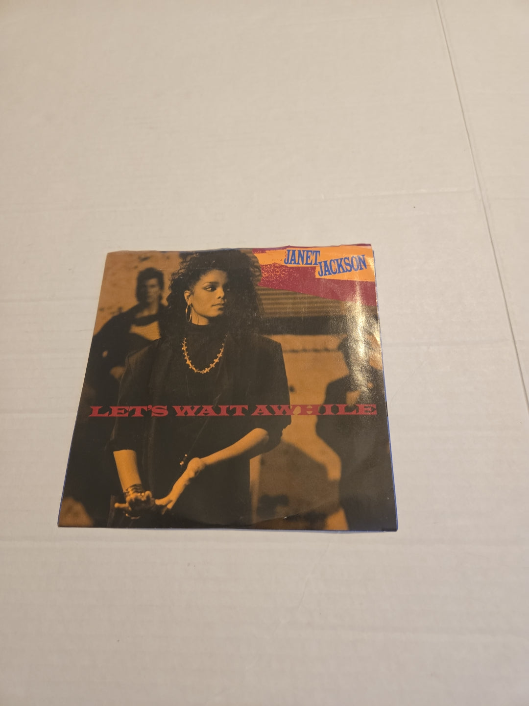 Janet Jackson Let's Wait  Awhile 45 RPM Vinyl Record