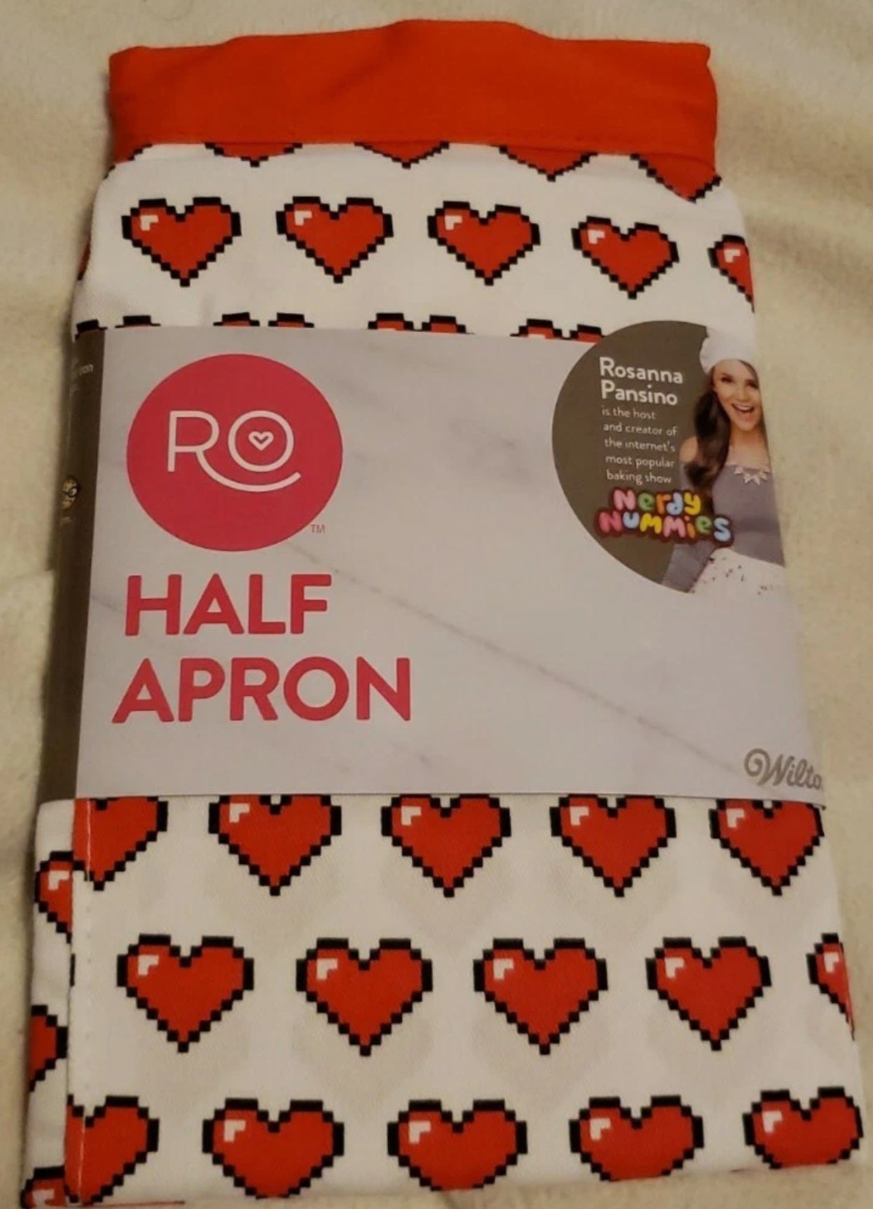 ROSANNA PANSINO by Wilton - Heart Print Waist Apron NWT