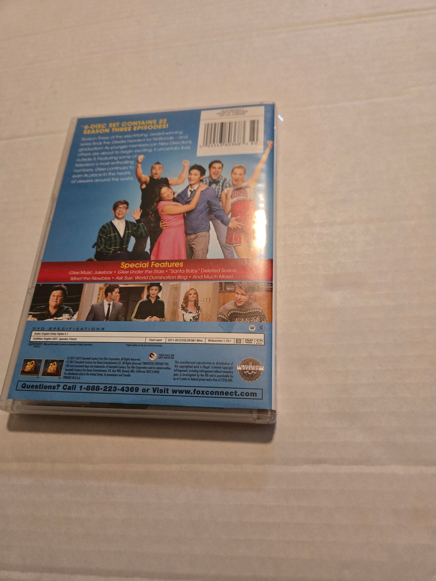 Glee The Complete Third Season DVD 6 Disc Set