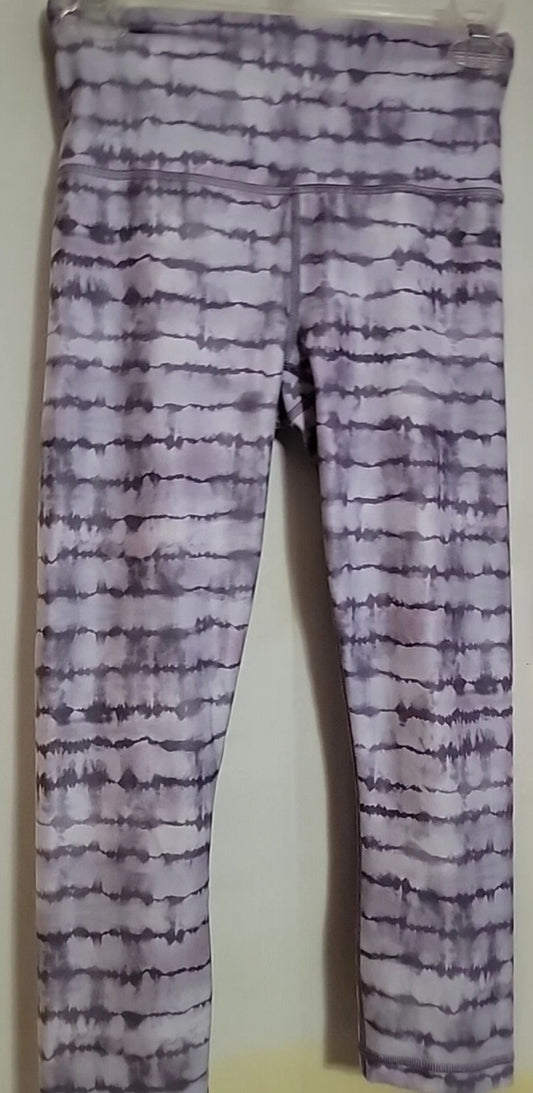 Athleta Elation Printed Capri Leggings Tahiti Dusk Purple Size XS