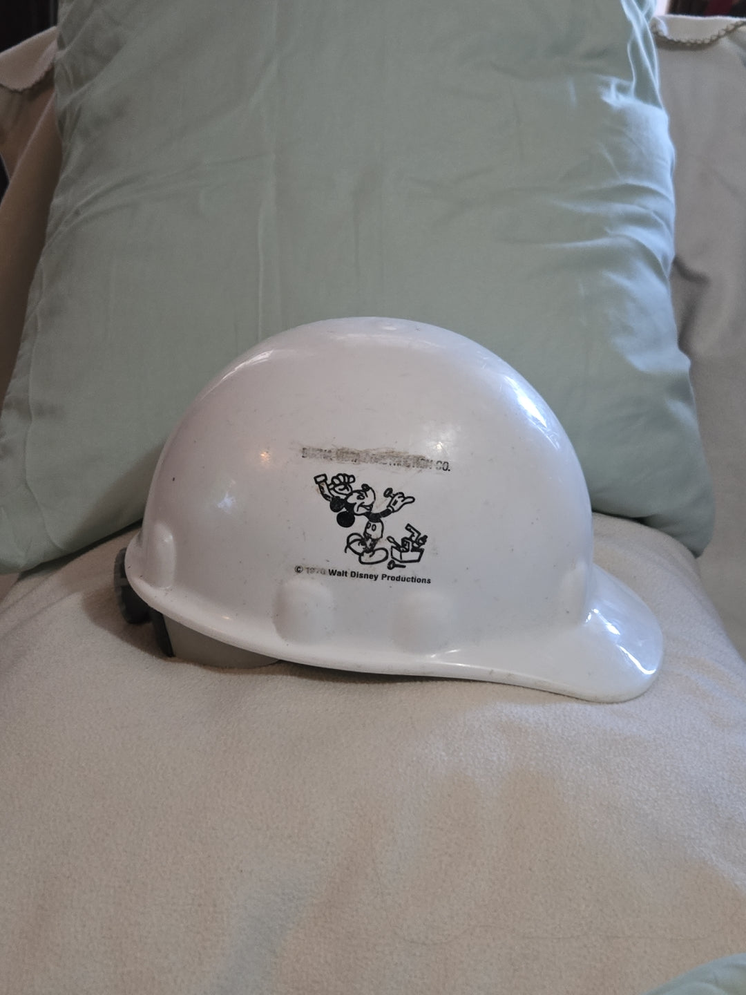 Disney Buena Vista Construction Co. 1970 Hard Hat Broken Adjustable Headband