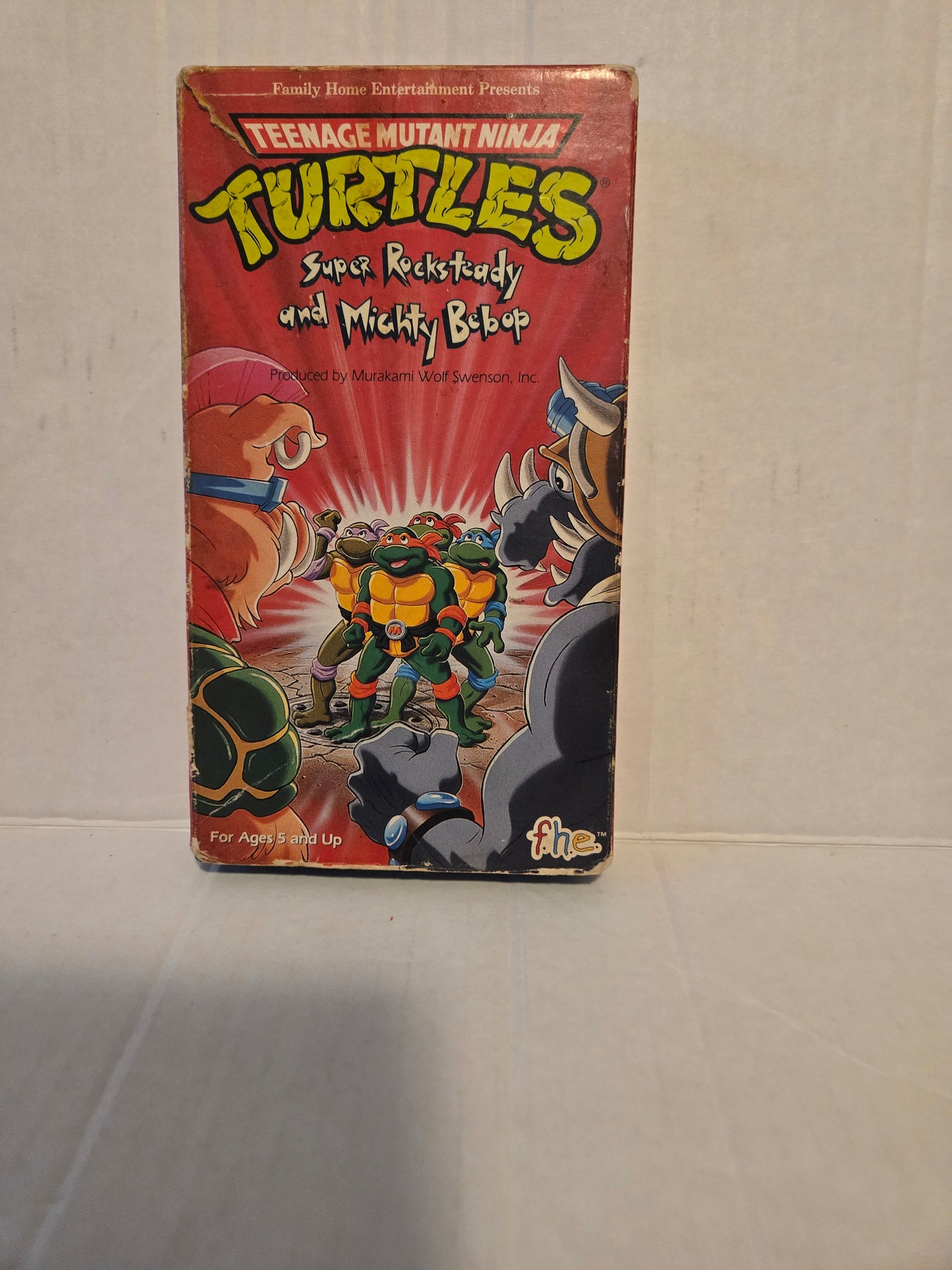 Teenage Mutant Ninja Turtles Super Rocksteady and Mighty Bebop VHS