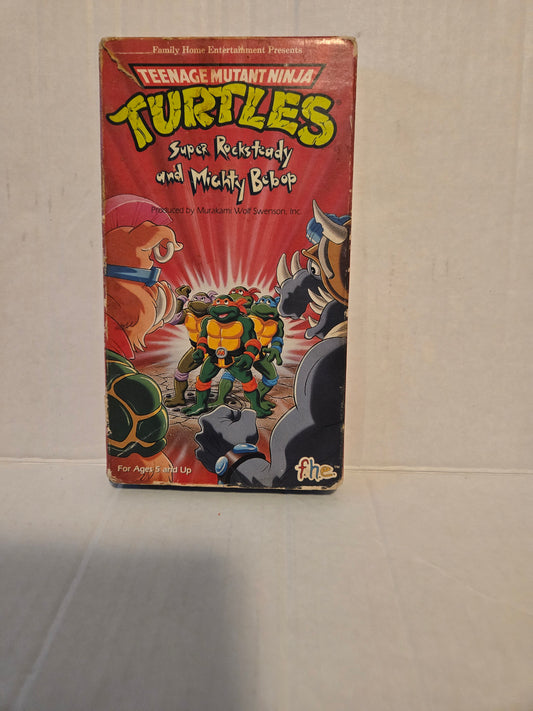Teenage Mutant Ninja Turtles Super Rocksteady and Mighty Bebop VHS