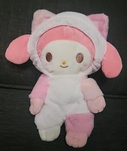 Cute My Melody Plush Pink Cat Costume  Plush