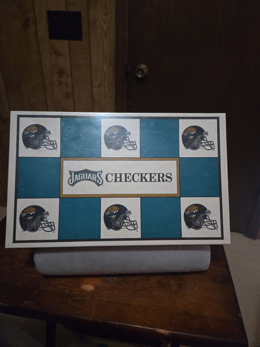Vintage Sealed NFL Jacksonville Jaguars Checkers Set Board Game 1993