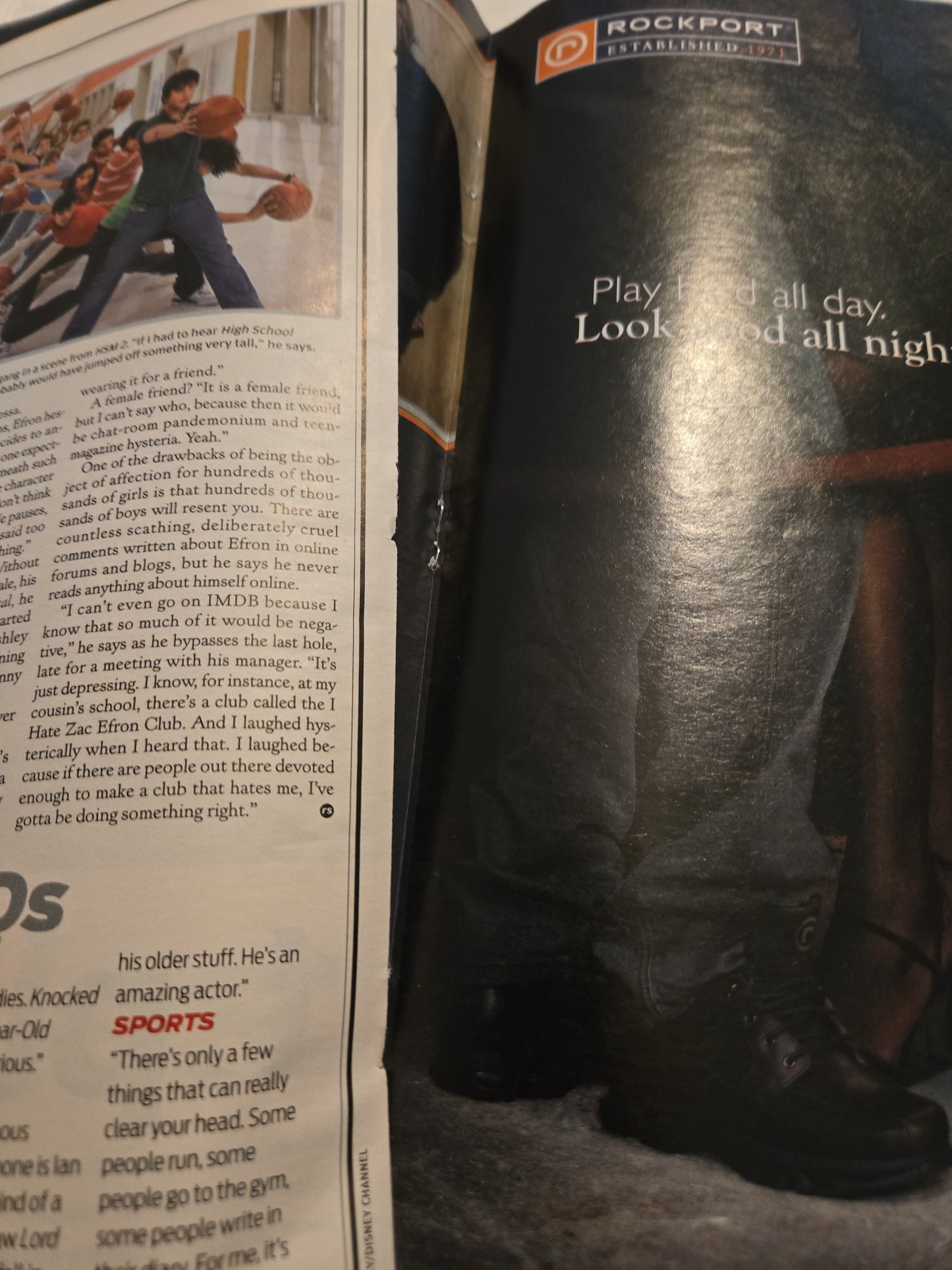 Vintage 2007 Rolling Stone Magazine Featuring Zac Efron Punk Rock Fight Club
