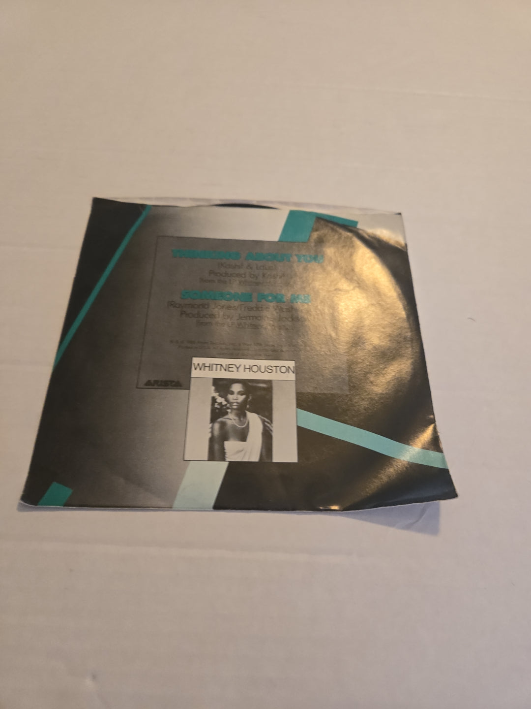 Whitney Houston Thinking About You 45 RPM Vinyl Record