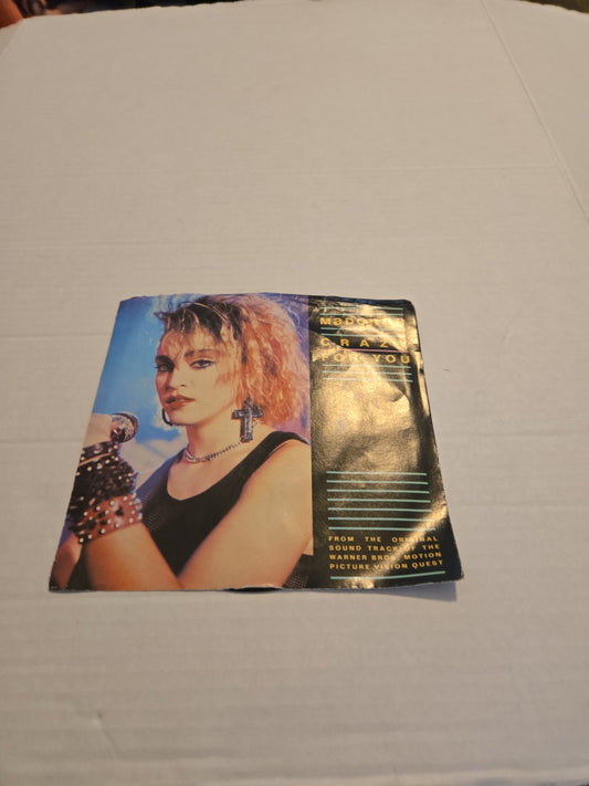 Madonna Crazy For You / Berlin No More Words 80s Dance Pop 45 Vinyl