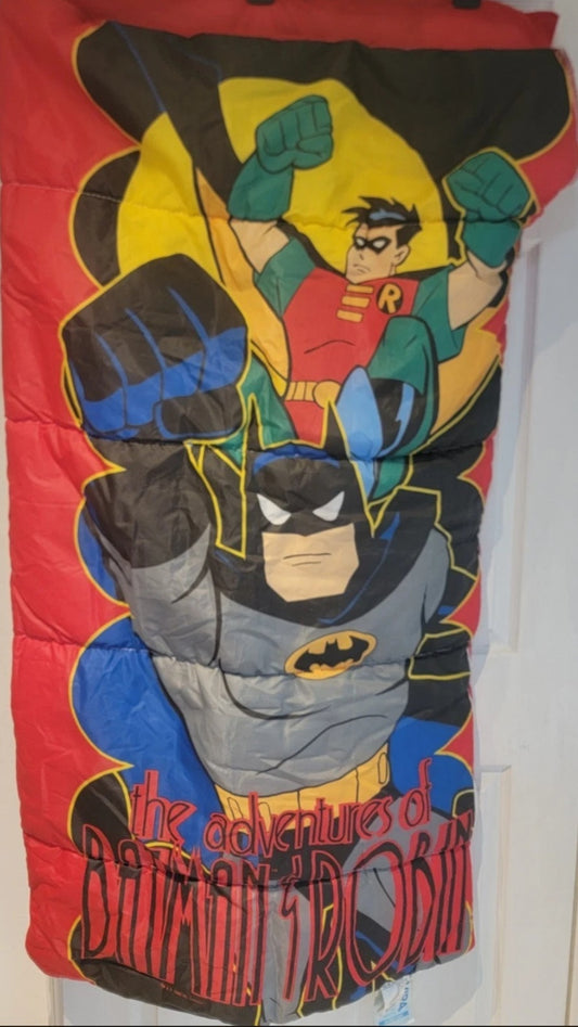 Vintage 1995 Adventures Of Batman And Robin Sleeping Bag DC Comics