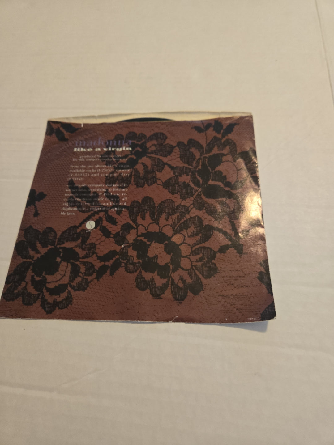 Madonna Like A Virgin 45 RPM Vinyl Record