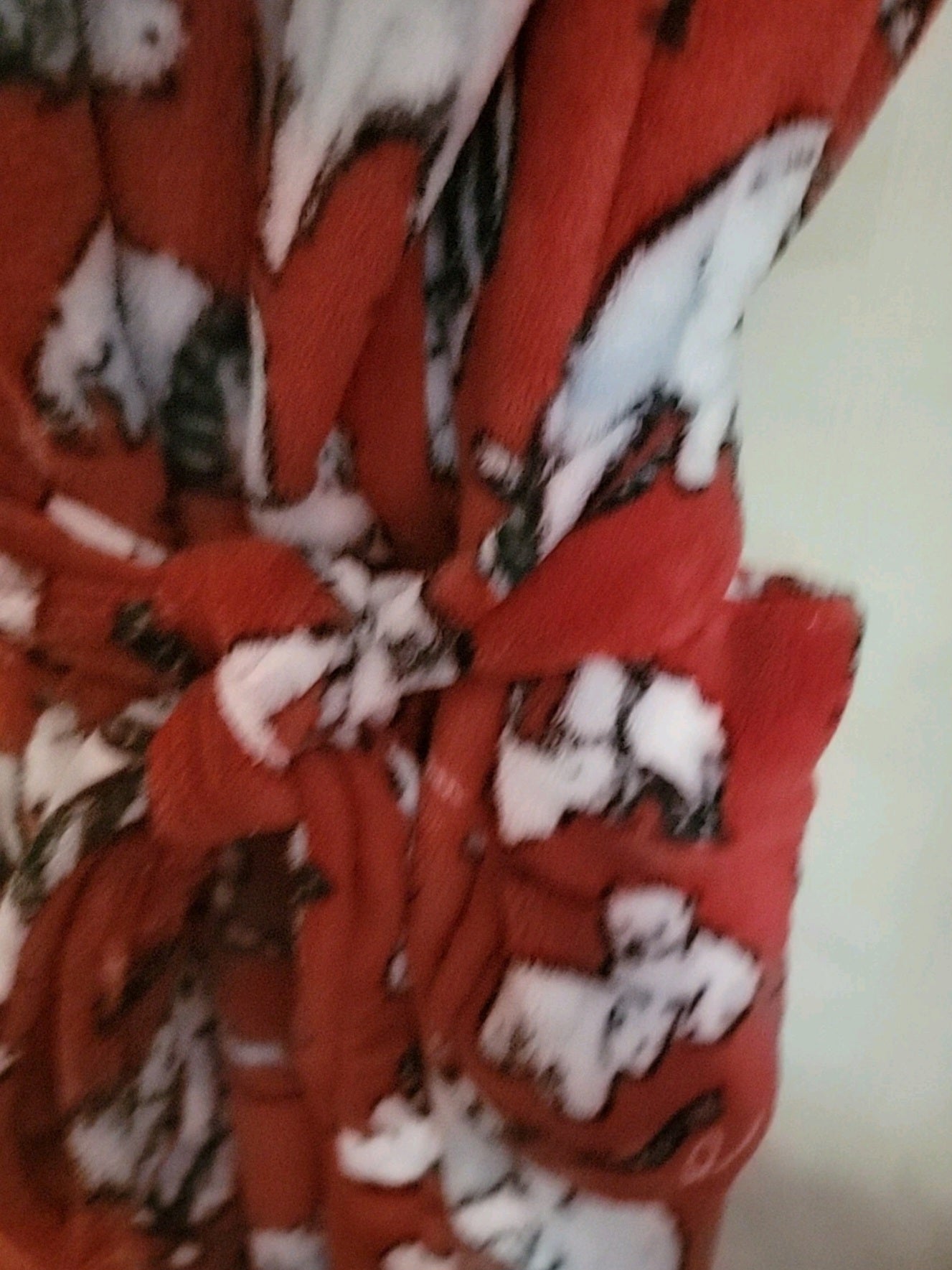 Vera Bradley Plush Fleece Polar Bears Beary Red Belted Hooded Robe Size L/XL