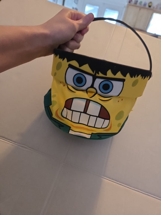Kelloggs Cereal SpongeBob SquarePants Collapsible Halloween Candy Bucket