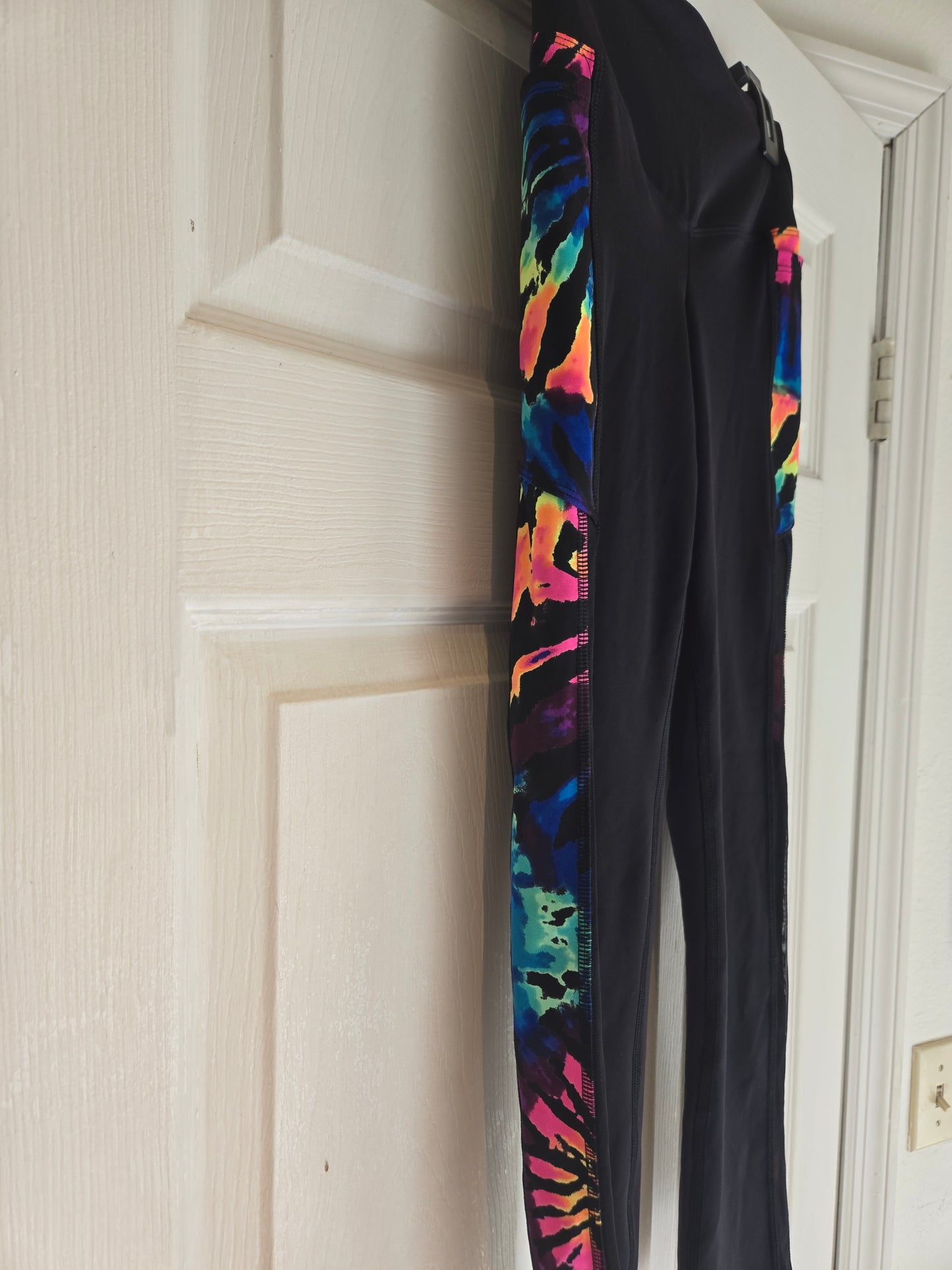 Victoria's Secret Pink Active High Waist Mesh Rainbow Leggings Size XS