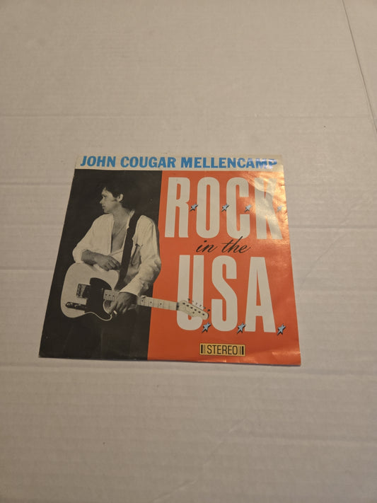 John Cougar Mellencamp ROCK In The USA 45 RPM Vinyl Record