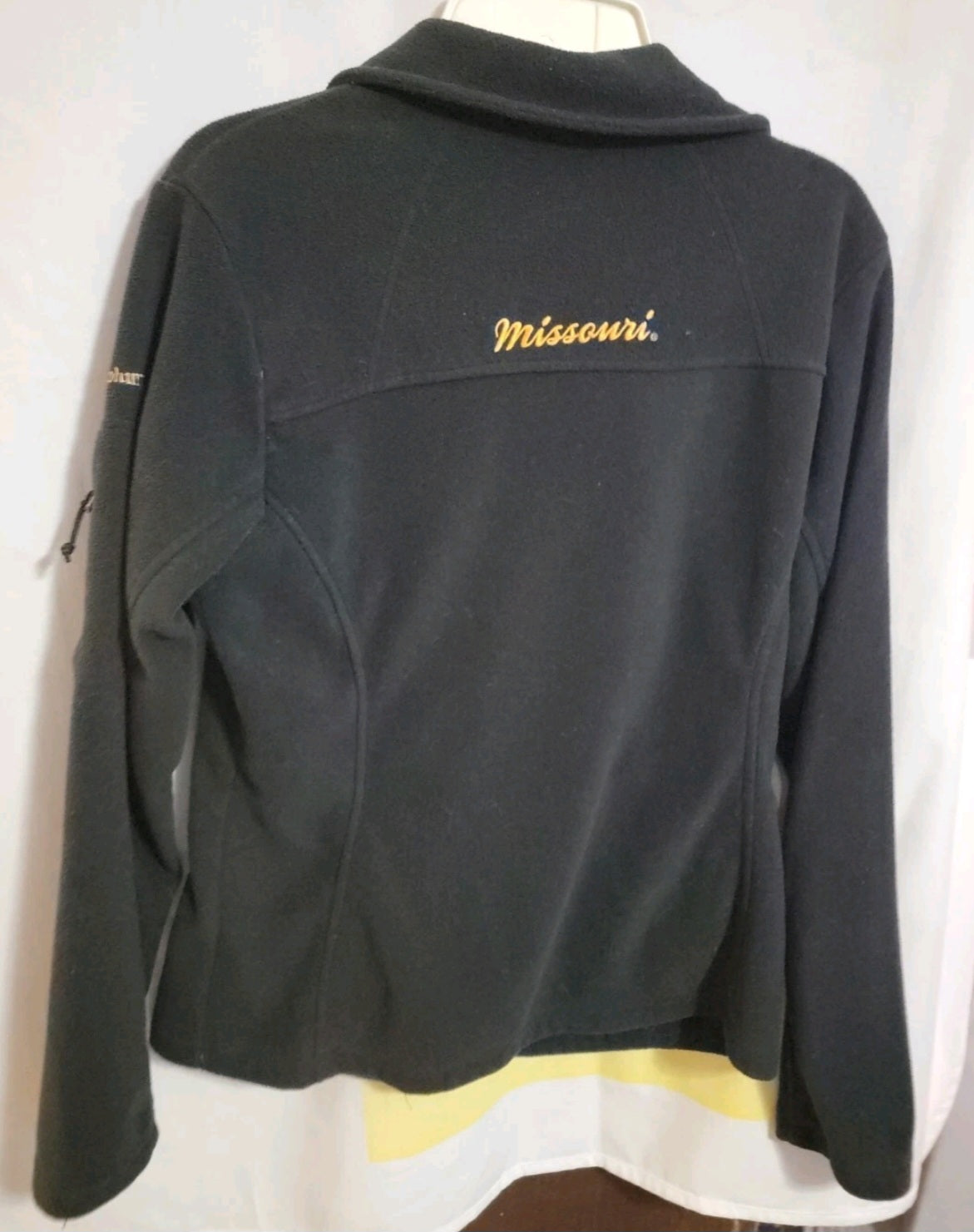 Columbia Womens Black Fleece Jacket Missouri Tigers Size Medium