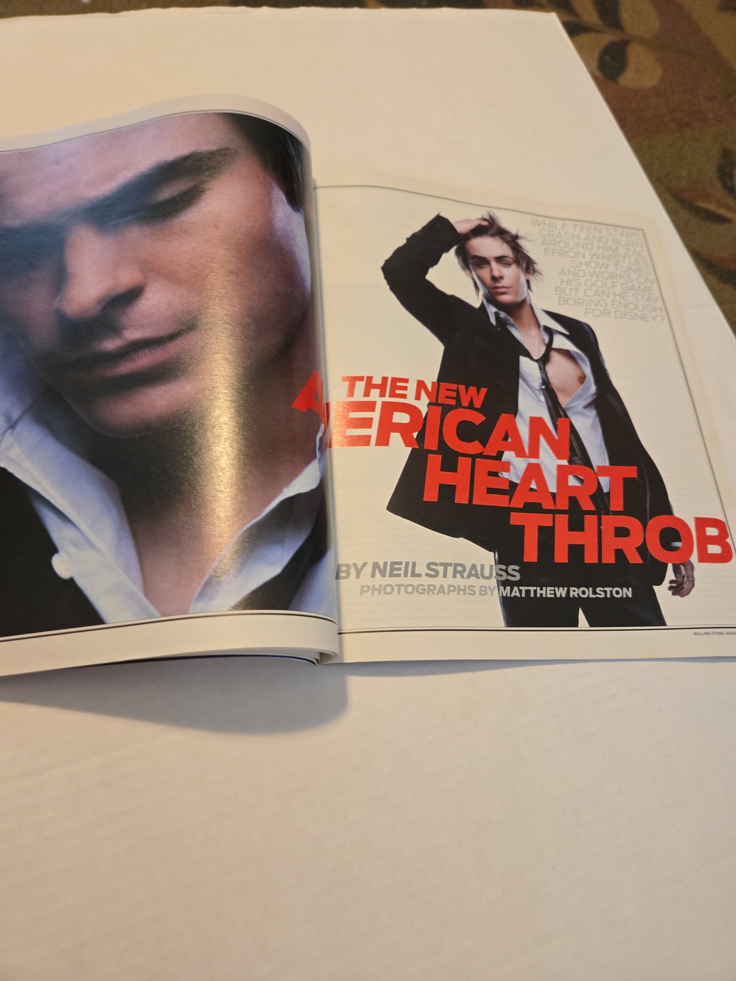 Vintage 2007 Rolling Stone Magazine Featuring Zac Efron Punk Rock Fight Club