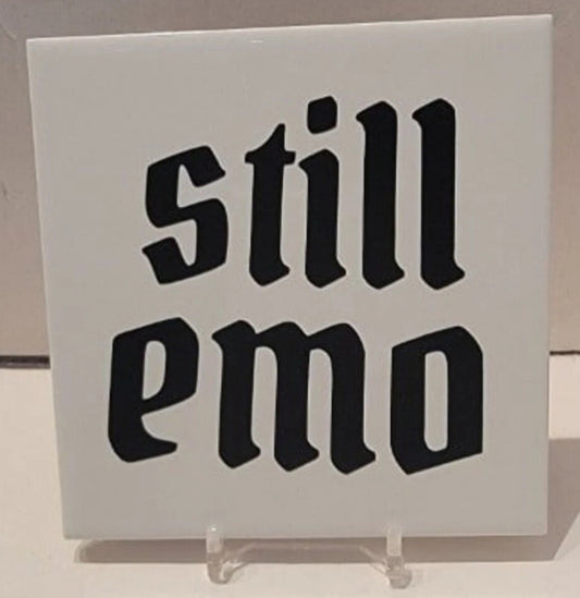 Still Emo Ceramic Tile Coaster