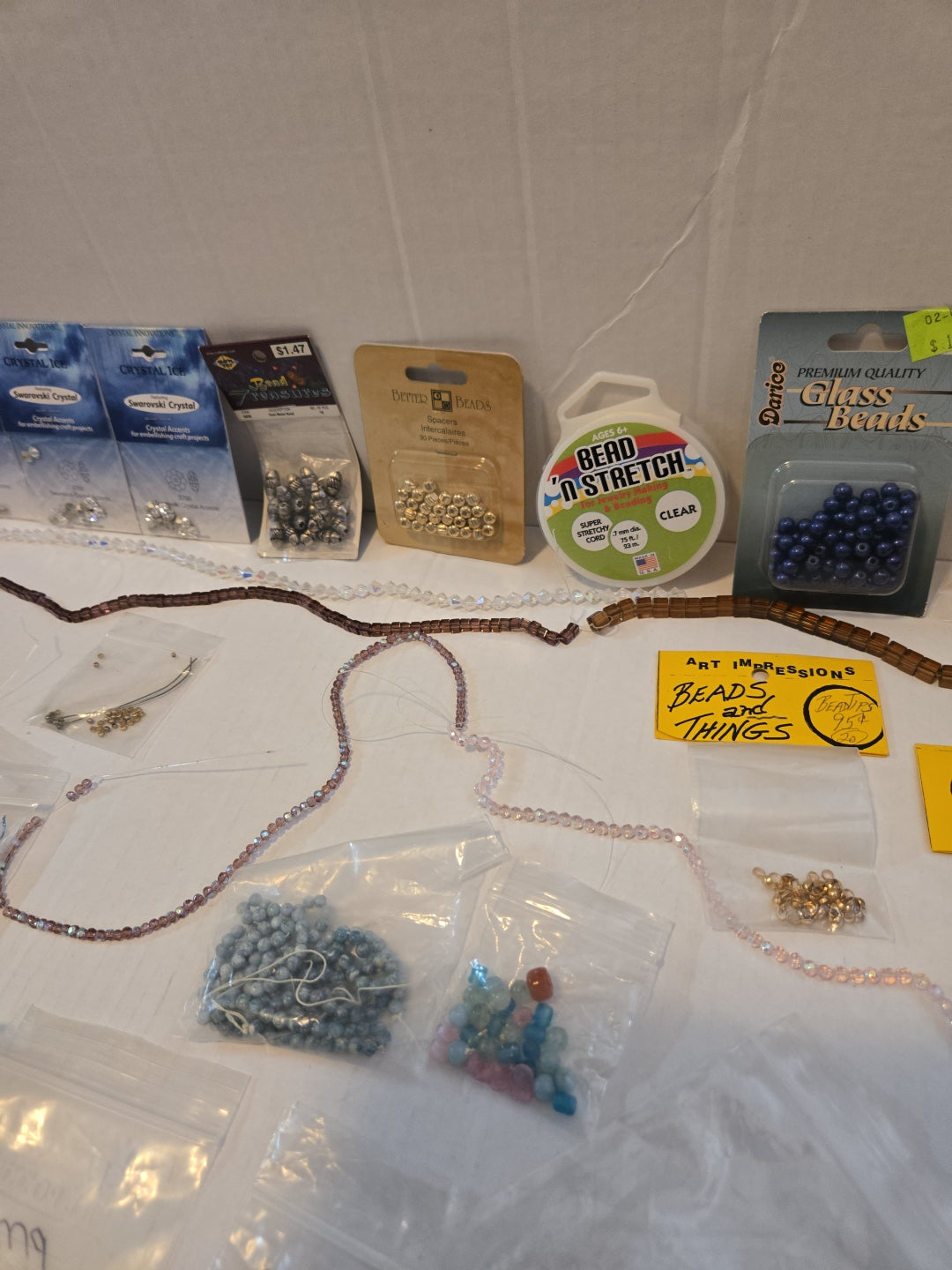 Lot Of Colorful Beads And Accessories For Jewelry Making