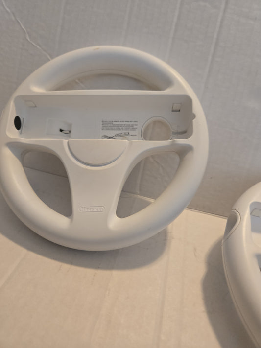 Pair Of Nintendo Wii Steering Wheel Controllers