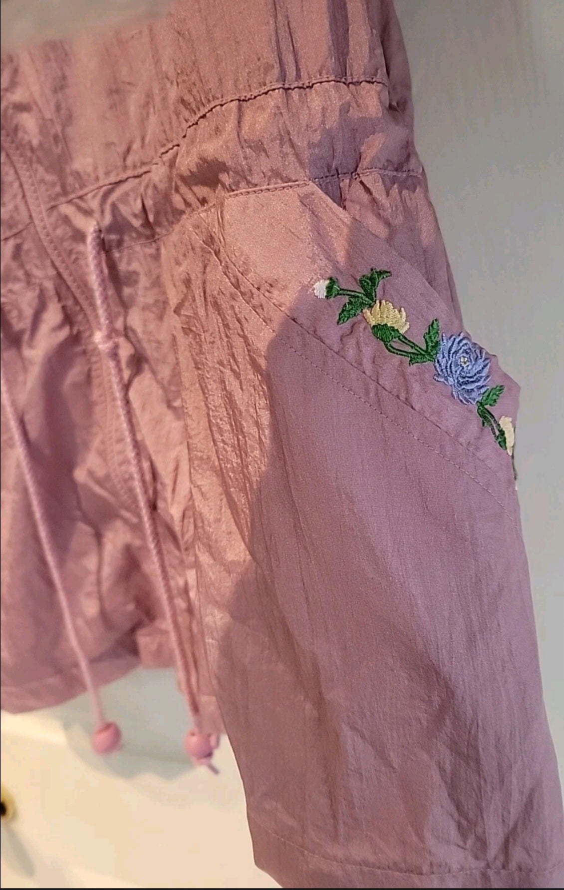 Windbreaker Floral Embroidery Lined Jacket Blair Size L Please Read Description