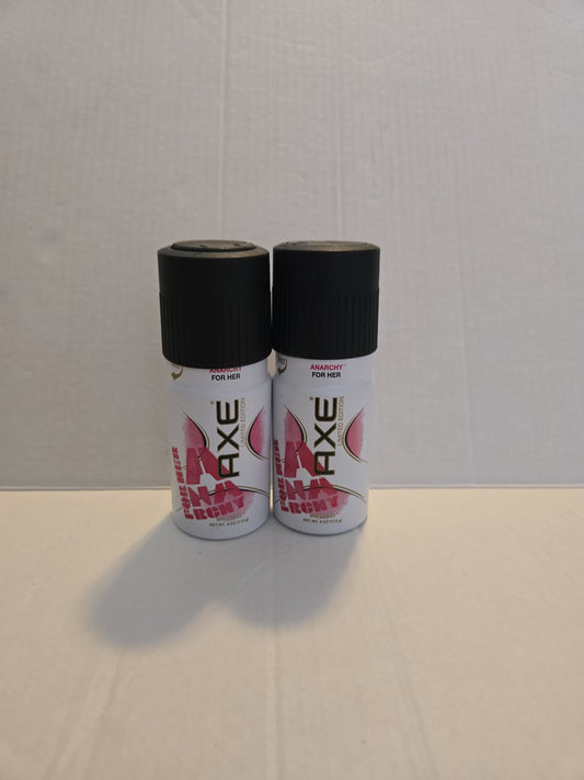 Lot Of 2 Axe Body Spray for Women Anarchy for Her