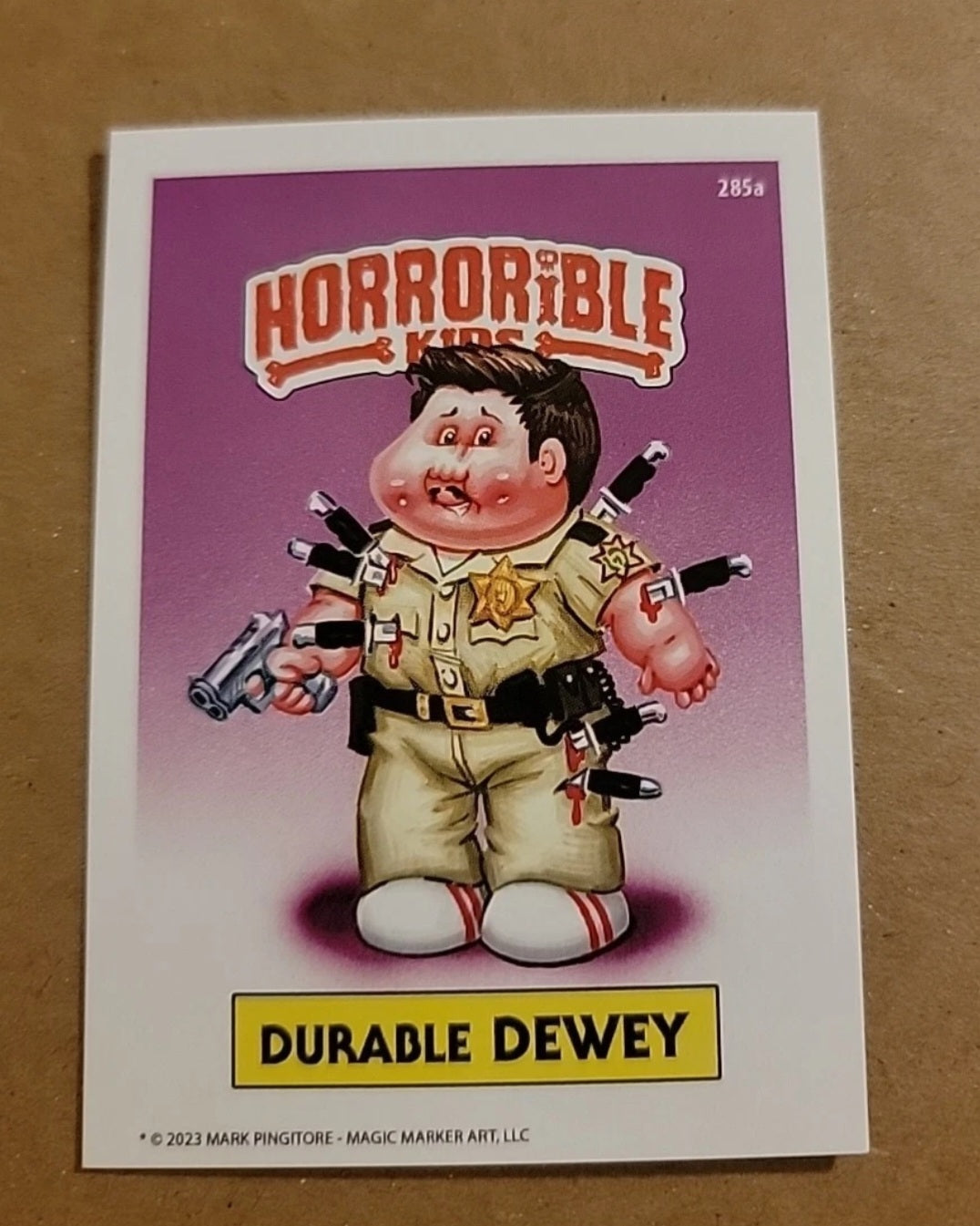 Horrorible Kids Durable Dewey Spookala 2023 Promo Card Scream Mark Pingitore