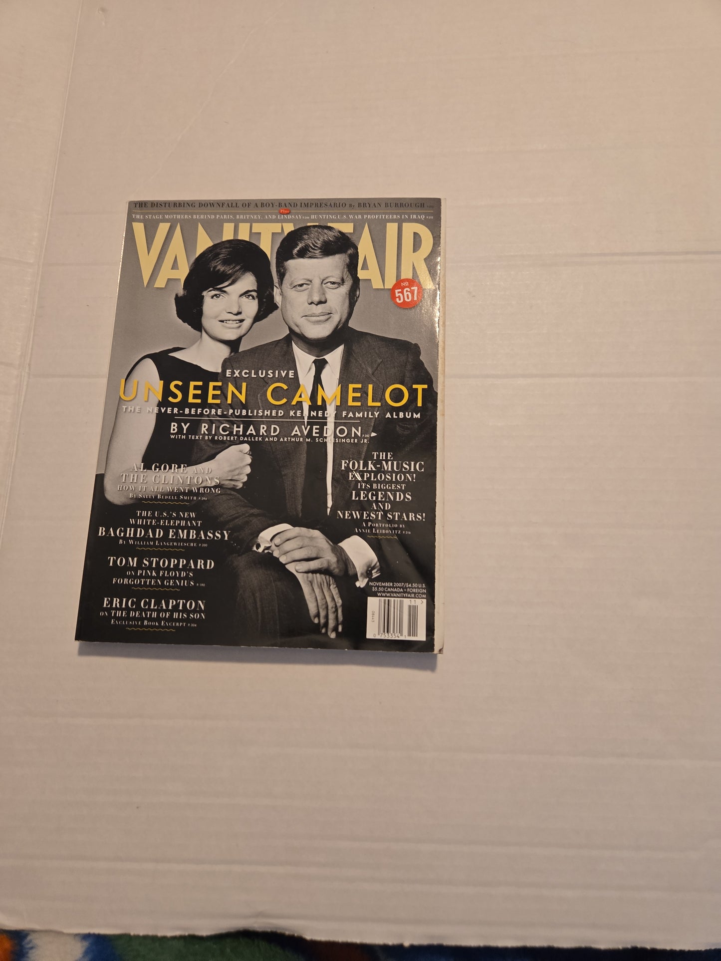 Vintage 2007 Vanity Fair Unseen Camelot John F and Jackie Kennedy Magazine