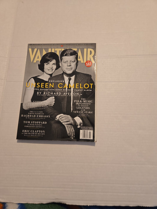 Vintage 2007 Vanity Fair Unseen Camelot John F and Jackie Kennedy Magazine