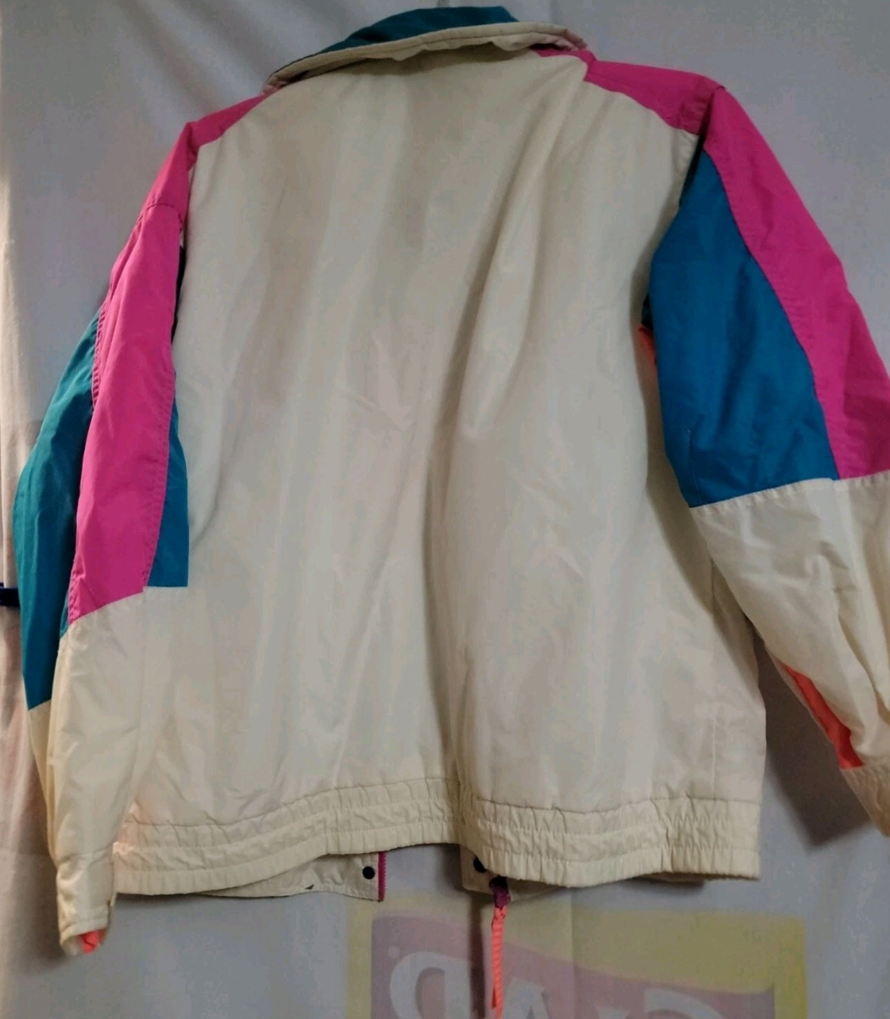 Vintage 90s Neon Columbia Jacket Radial Sleeve Women's Size Medium