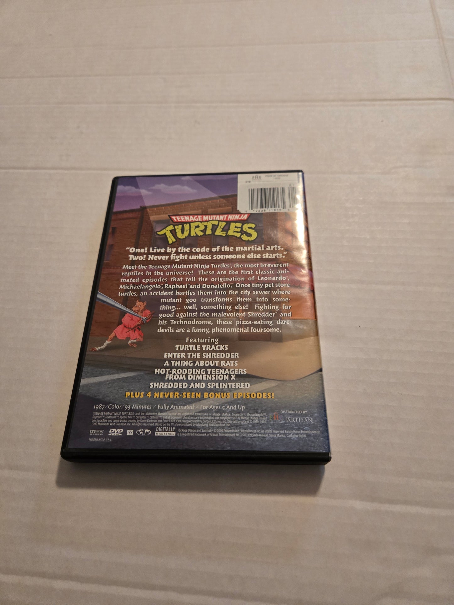 Teenage Mutant Ninja Turtles DVD