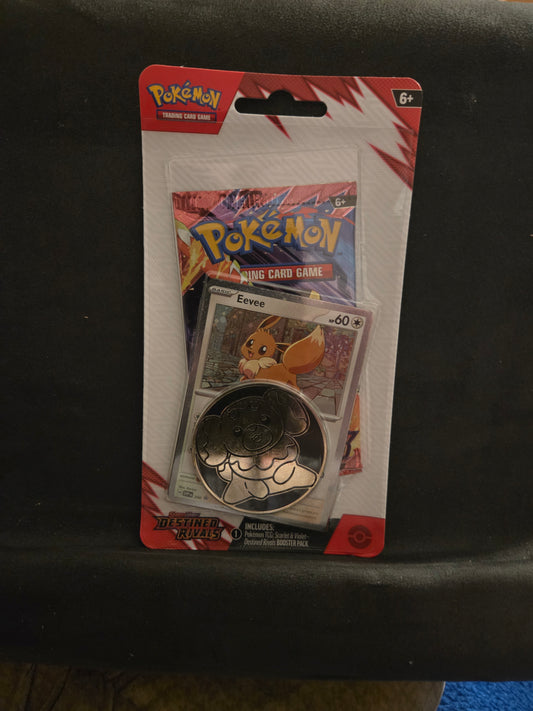 Pokemon Destined Rivals Blister Pack Eevee Promo Quantity QTY