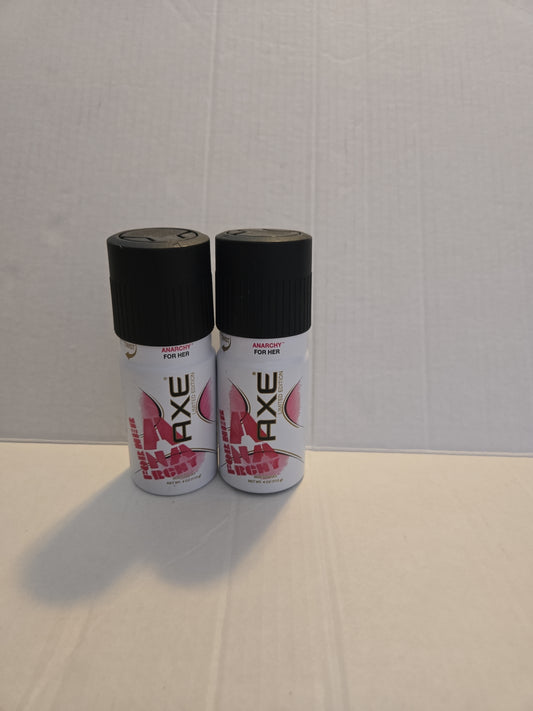 Lot Of 2 Axe Body Spray for Women Anarchy for Her