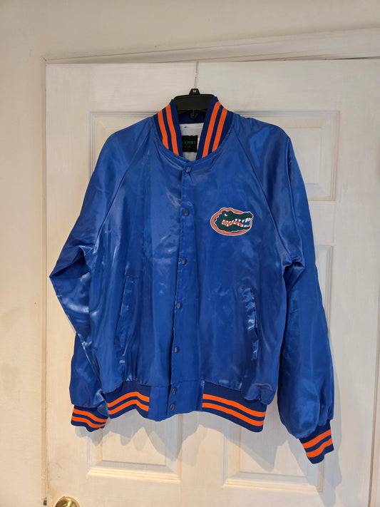 Vintage University of Florida Gators Bridgeport Satin Jacket Size Large