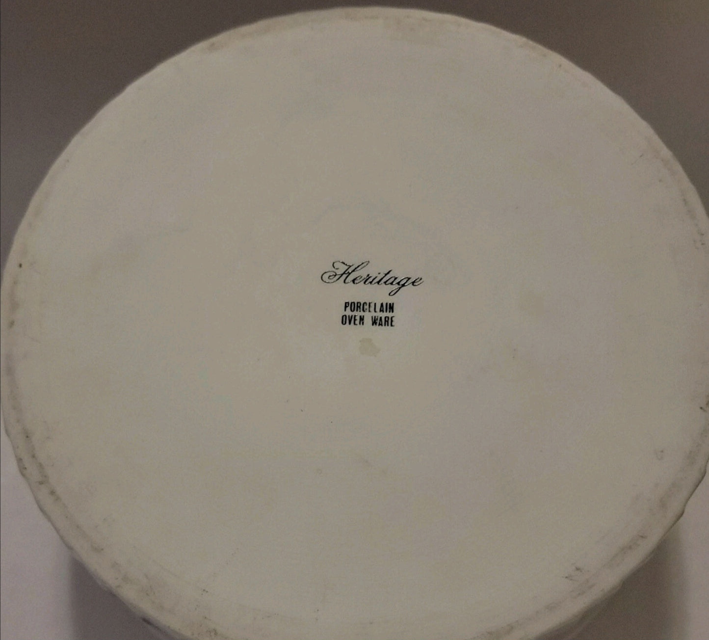 HERITAGE PORCELAIN OVEN WARE JAPAN AU GRATIN WILD FLOWER  CASSEROLES  DISH