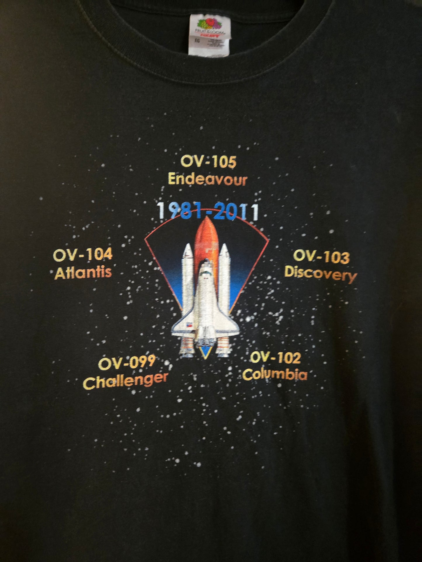 NASA Space Shuttle Program 1981-2011  T-Shirt Mens Size  XL