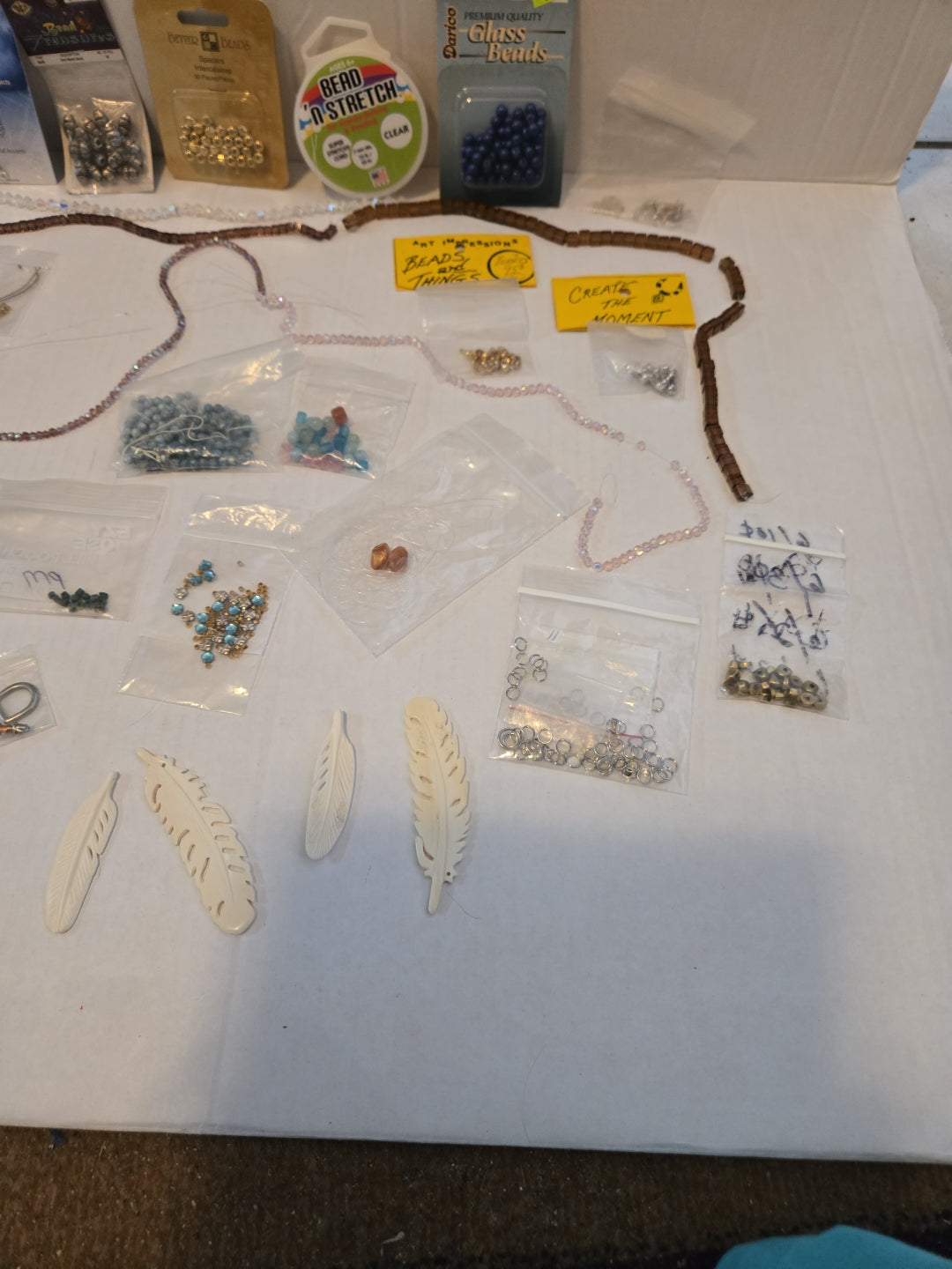 Lot Of Colorful Beads And Accessories For Jewelry Making