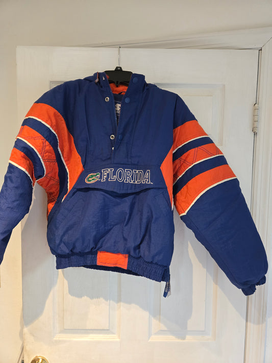 Florida Gators Starter Size Large Pullover Jacket Front Pouch Pocket Vintage