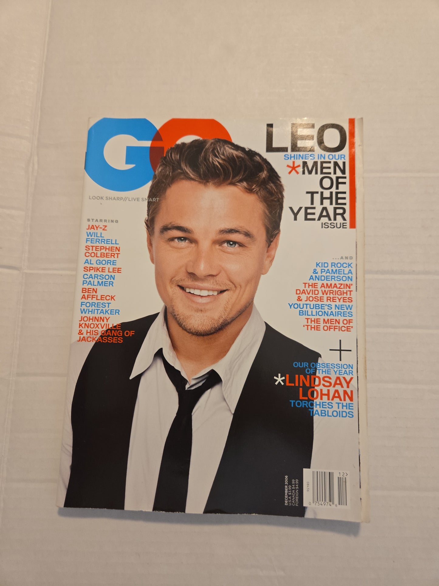 Vintage 2006 GQ Magazine Leonardo DiCaprio And Lindsay Lohan