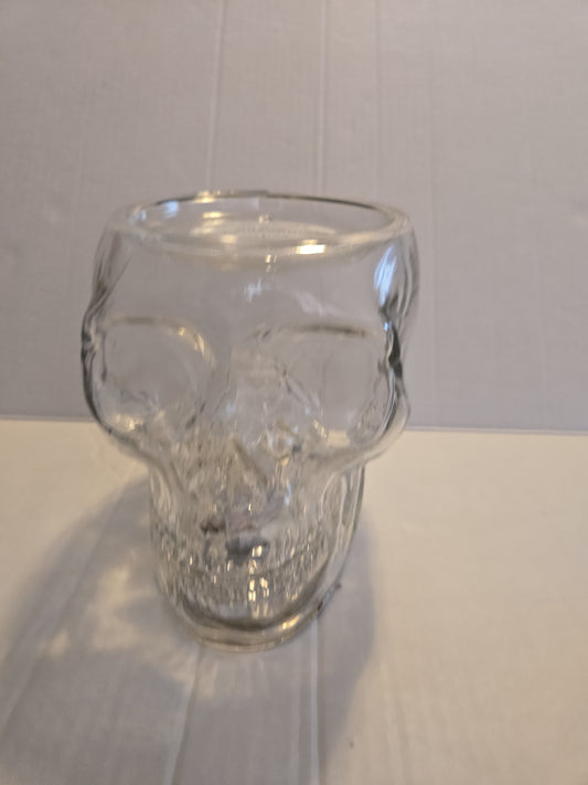 Bath & Body Works Halloween Crystal Skull Light Up 3 Wick Candle Holder