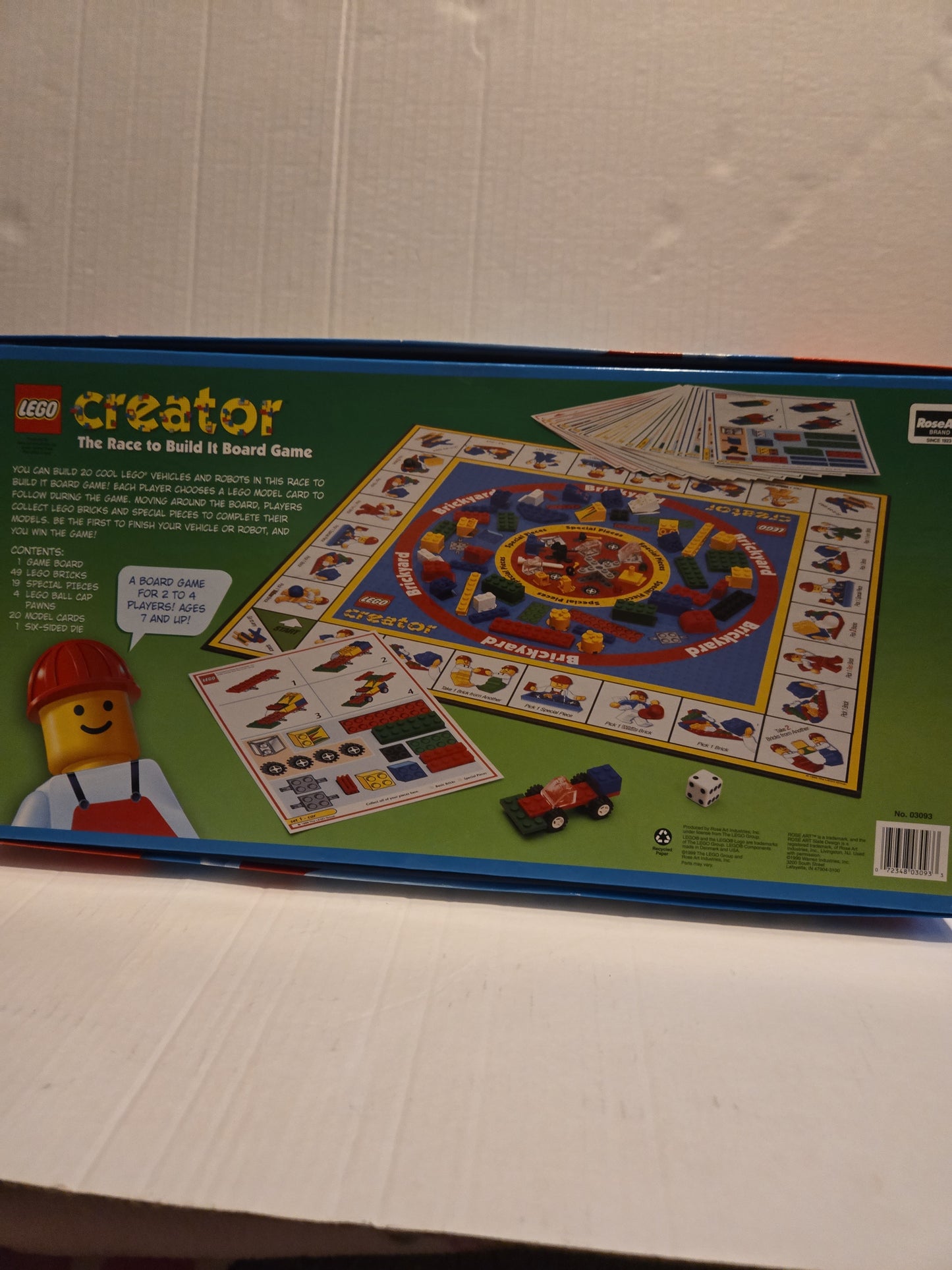 Vintage LEGO Creator The Race To Build It Complete Board Game