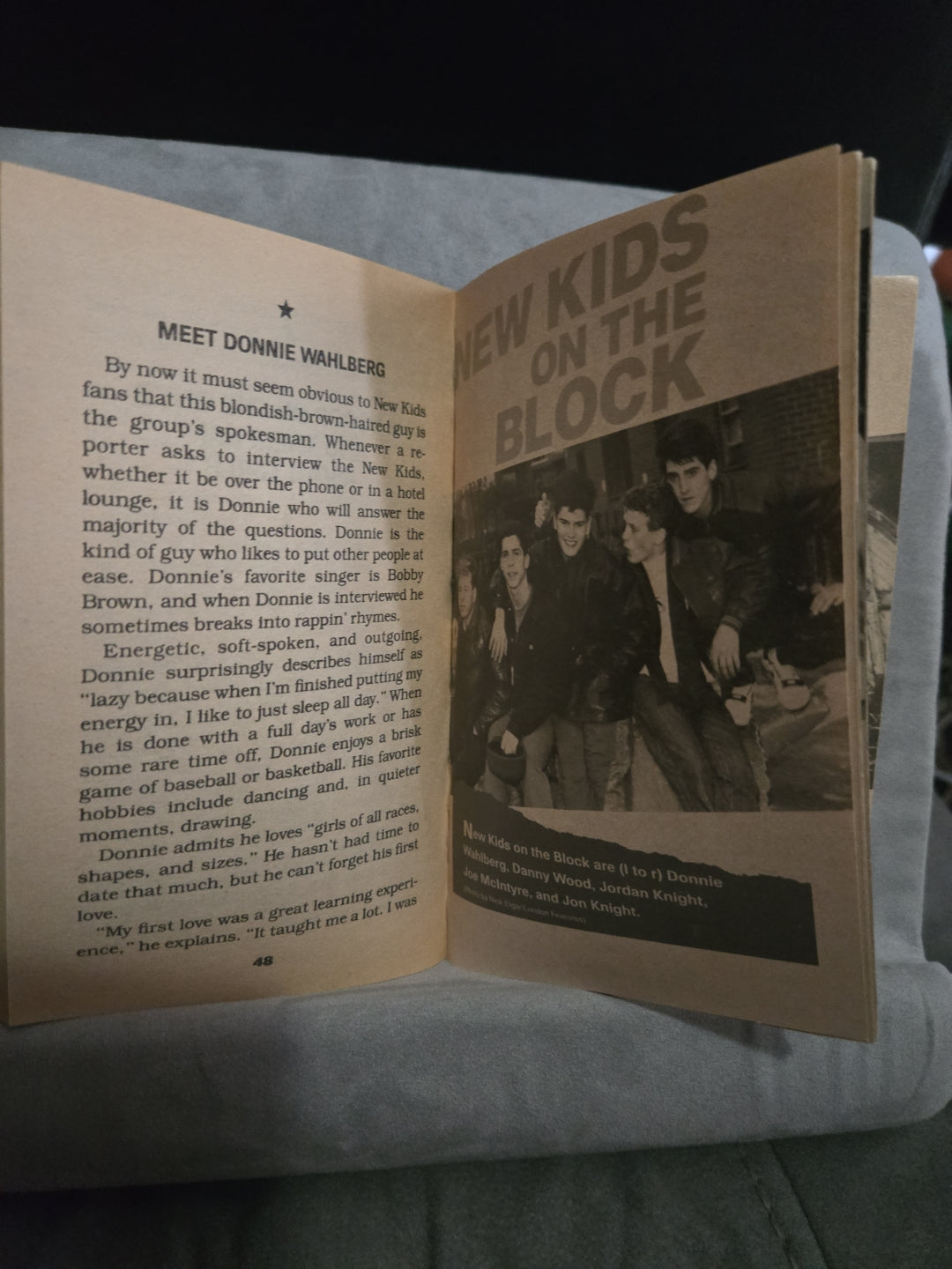 New Kids on the Block NKOTB Paperback Book Vintage 1989