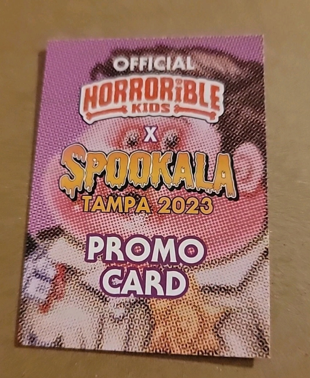 Horrorible Kids Durable Dewey Spookala 2023 Promo Card Scream Mark Pingitore