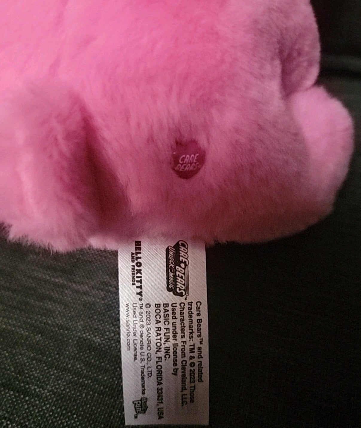 Care Bears Hello Kitty Dressed As Cheer Bear 10" Plush Sanrio