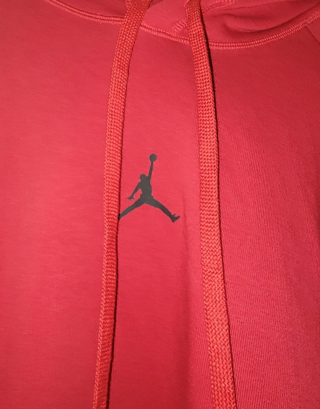 Nike Air Jordan Jumpman Dri Fit Red Pullover Hoodie Mens Size Large