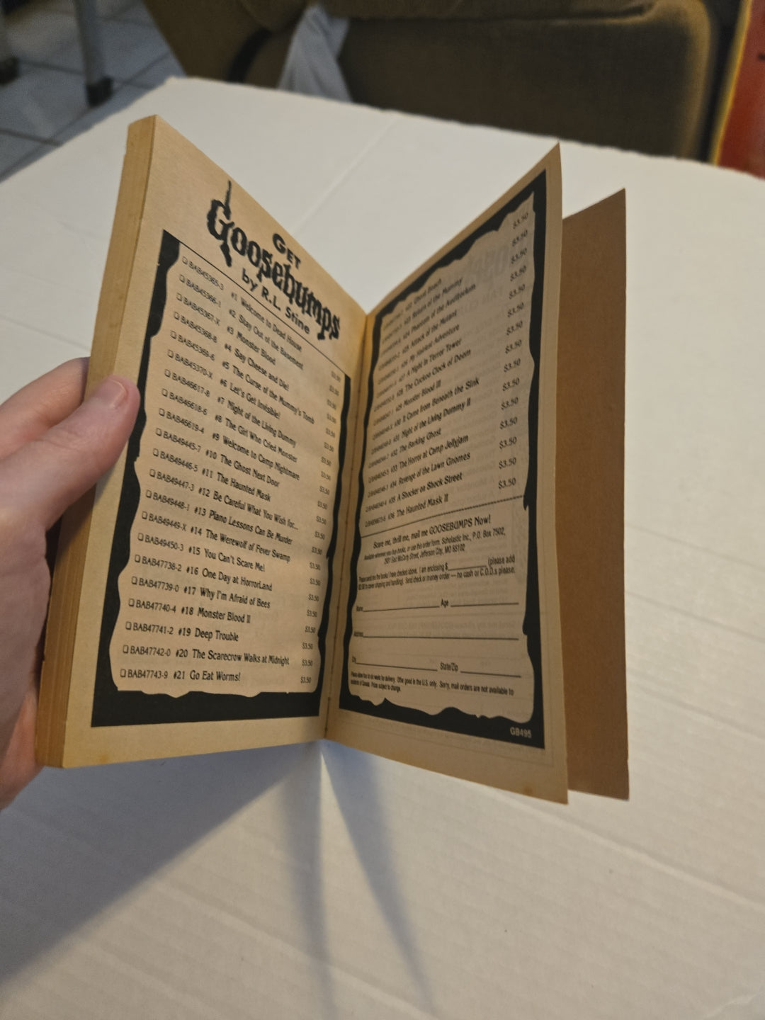 Goosebumps #36 The Haunted Mask II 1995 Paperback Book Damaged Cover